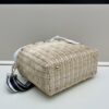 6930b6866e68136f4d9ae054 Prada-Inspired Palm Leaf and Leather Woven Tote Bag – Vacation-Ready Fashion, Handheld or Shoulder Carry