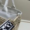 6930b6876e68136f4d9ae056 Prada-Inspired Palm Leaf and Leather Woven Tote Bag – Vacation-Ready Fashion, Handheld or Shoulder Carry