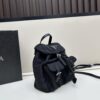 6930b6bc6e68136f4d9ae0af Prada Silver Logo Parachute Backpack – A Lifetime Companion