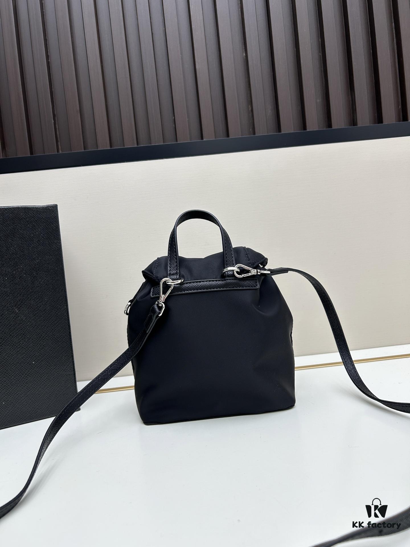 6930b6be6e68136f4d9ae0b2 Prada Silver Logo Parachute Backpack – A Lifetime Companion