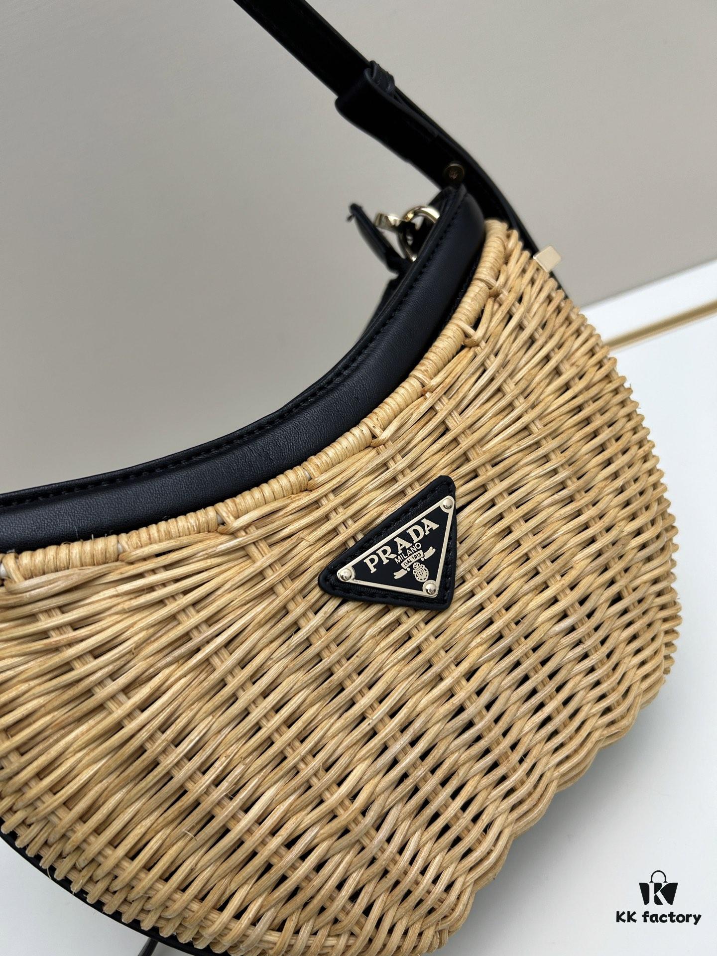 6930b6c76e68136f4d9ae0c0 PRADA Woven Style Chic Bag with Box - Casual and Elegant