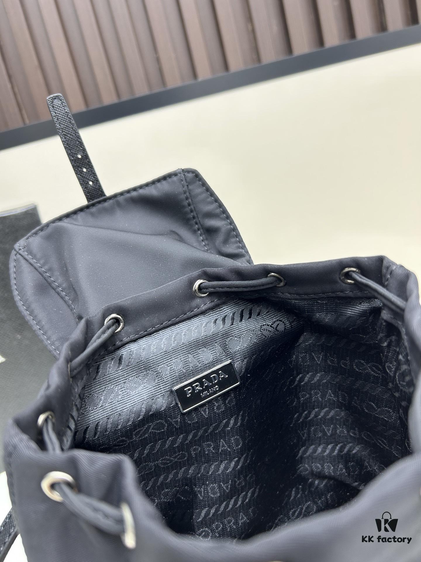 6930b6cd6e68136f4d9ae0c9 Prada Silver Logo Parachute Backpack – A Lifetime Companion