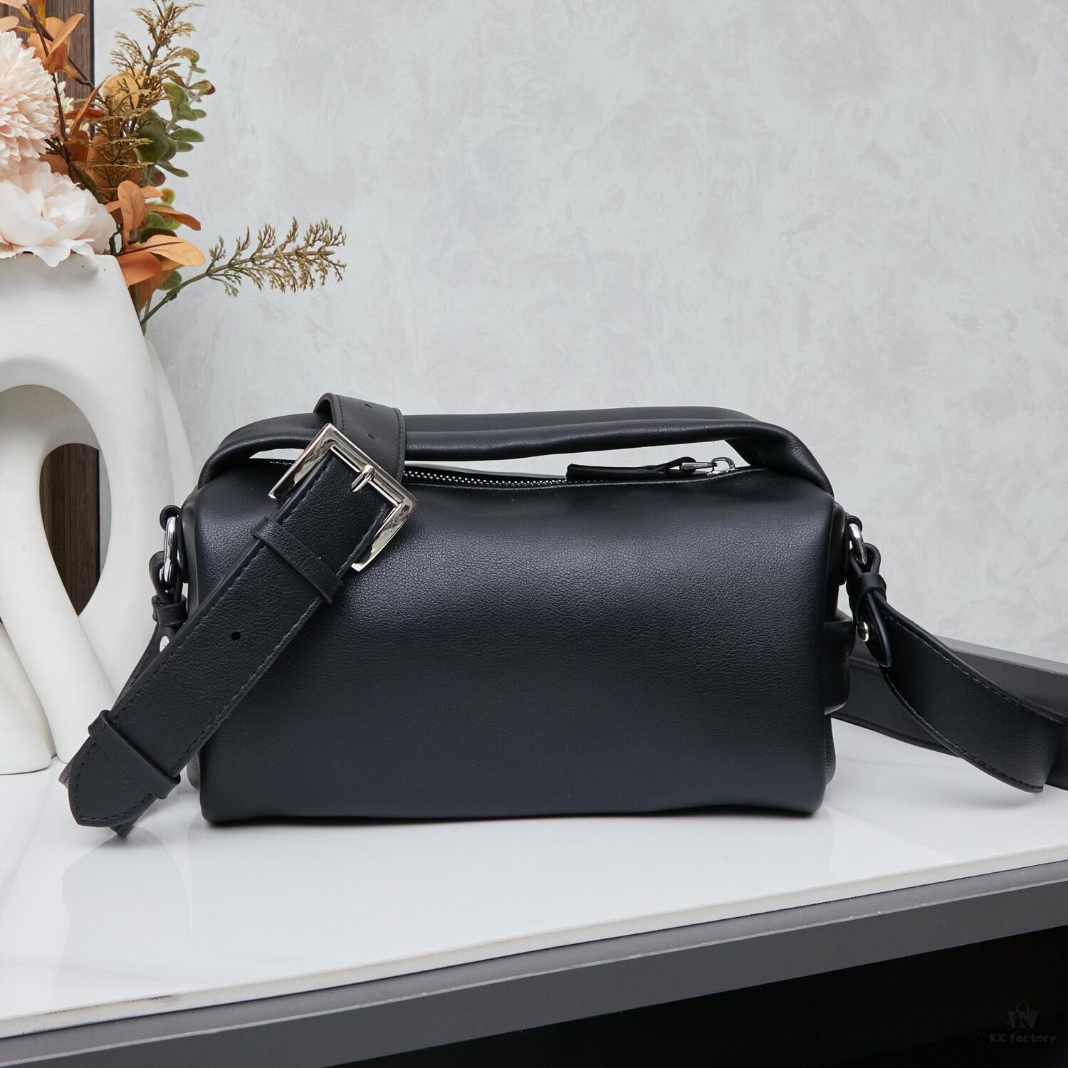 6930b6da6e68136f4d9ae0d8 PRADA 25 Runway Unisex Aged Oil-Waxed Lambskin Boston Bag