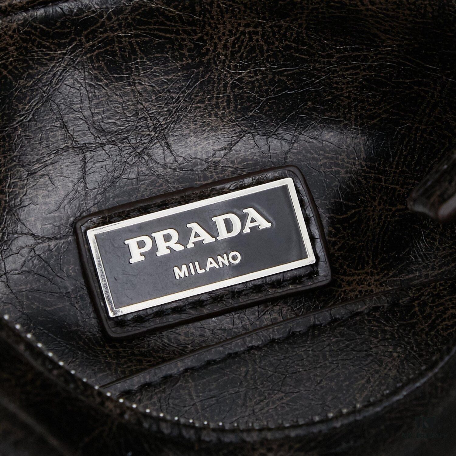 6930b6df6e68136f4d9ae0e0 PRADA 25 Runway Edition Unisex Distressed Wax Leather Boston Bag