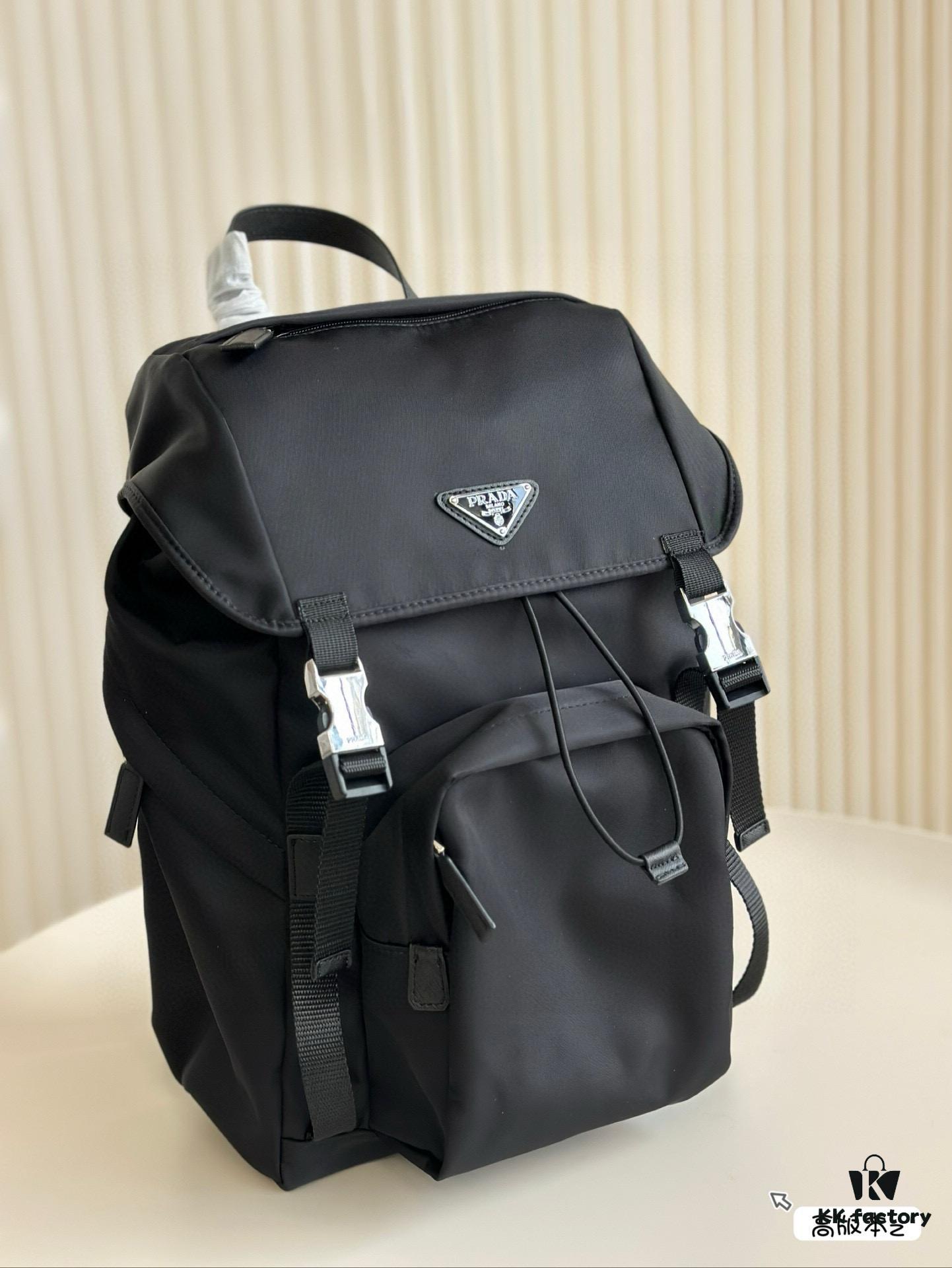 6930b6e56e68136f4d9ae0ea Prada Re-Nylon Nylon Backpack 💼 Drawstring Flap Unisex Bag Original Waterproof Fabric 🌈