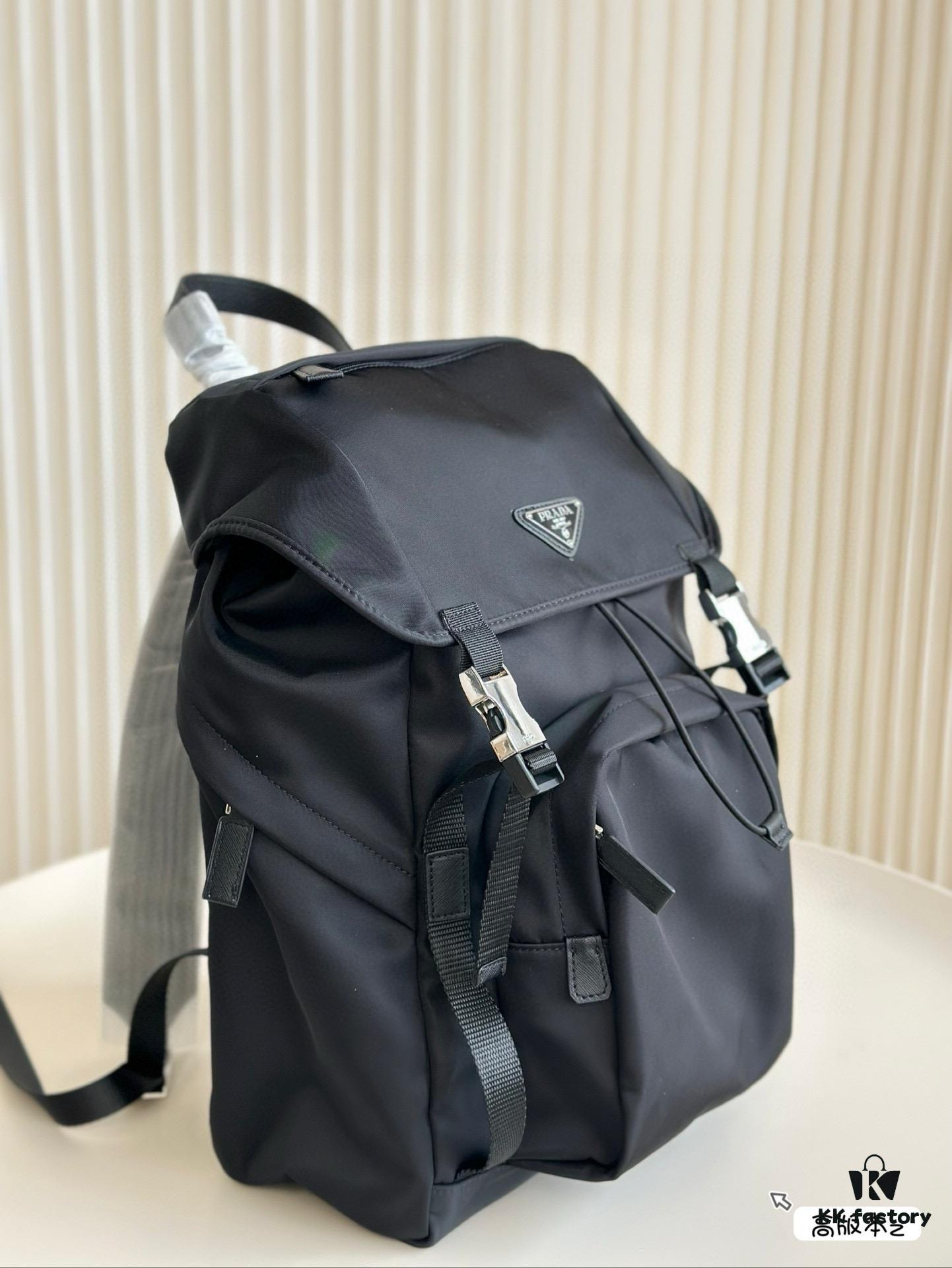 6930b6e66e68136f4d9ae0ec Prada Re-Nylon Nylon Backpack 💼 Drawstring Flap Unisex Bag Original Waterproof Fabric 🌈
