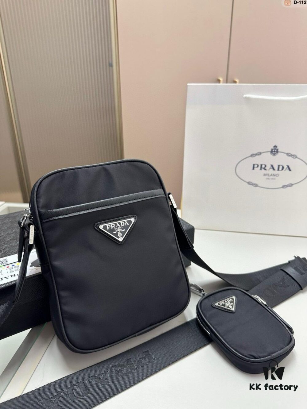 6930b6f16e68136f4d9ae102 Prada Nylon Dual-Function Crossbody Bag