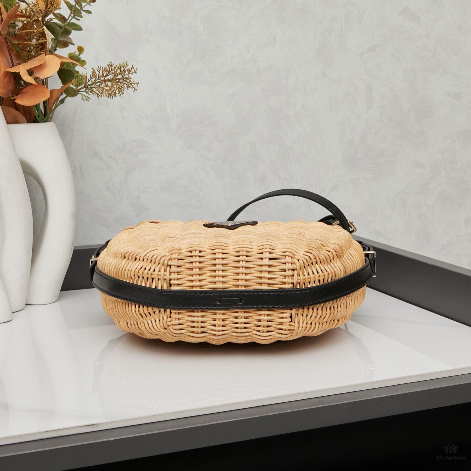 PRADA Woven Style Chic Bag with Box - Casual and Elegant
