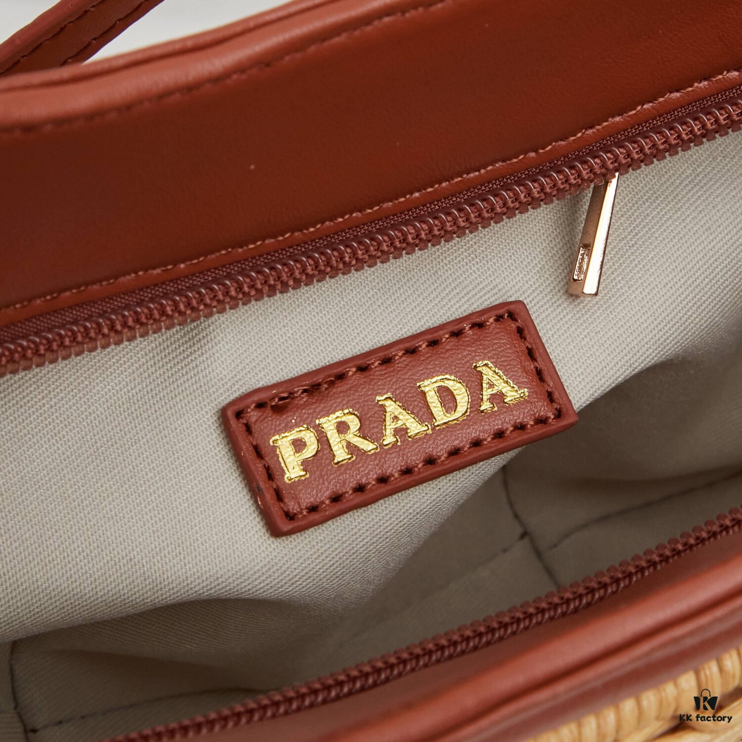 PRADA Woven Style Chic Bag with Box - Casual Elegance