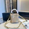 6930b7136e68136f4d9ae13b New Arrival - Upgraded Version, High-End Prada Limited Counter Bling Crystal Bucket Bag