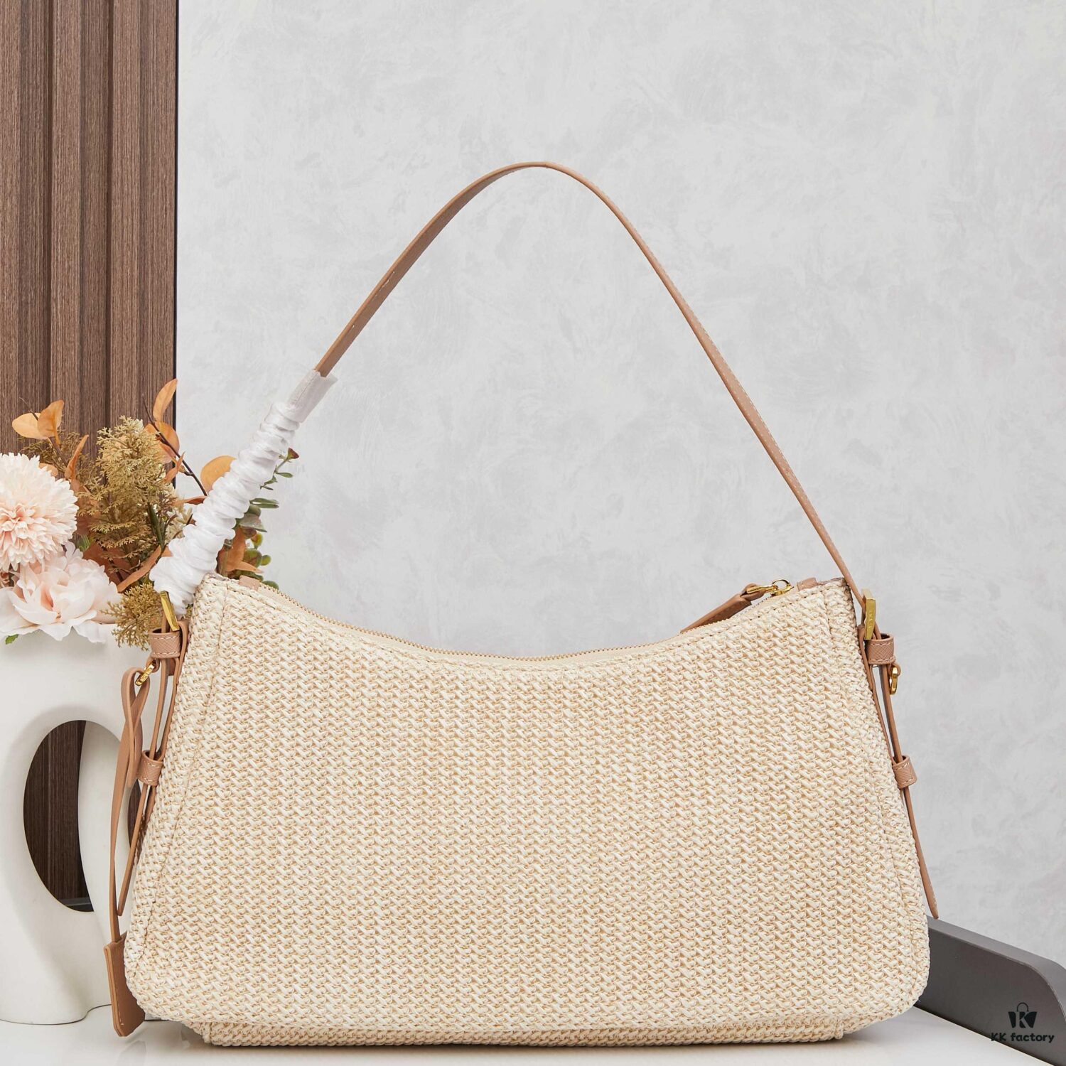 6930b71e6e68136f4d9ae14a Prada Wicker Underarm Bag with Box