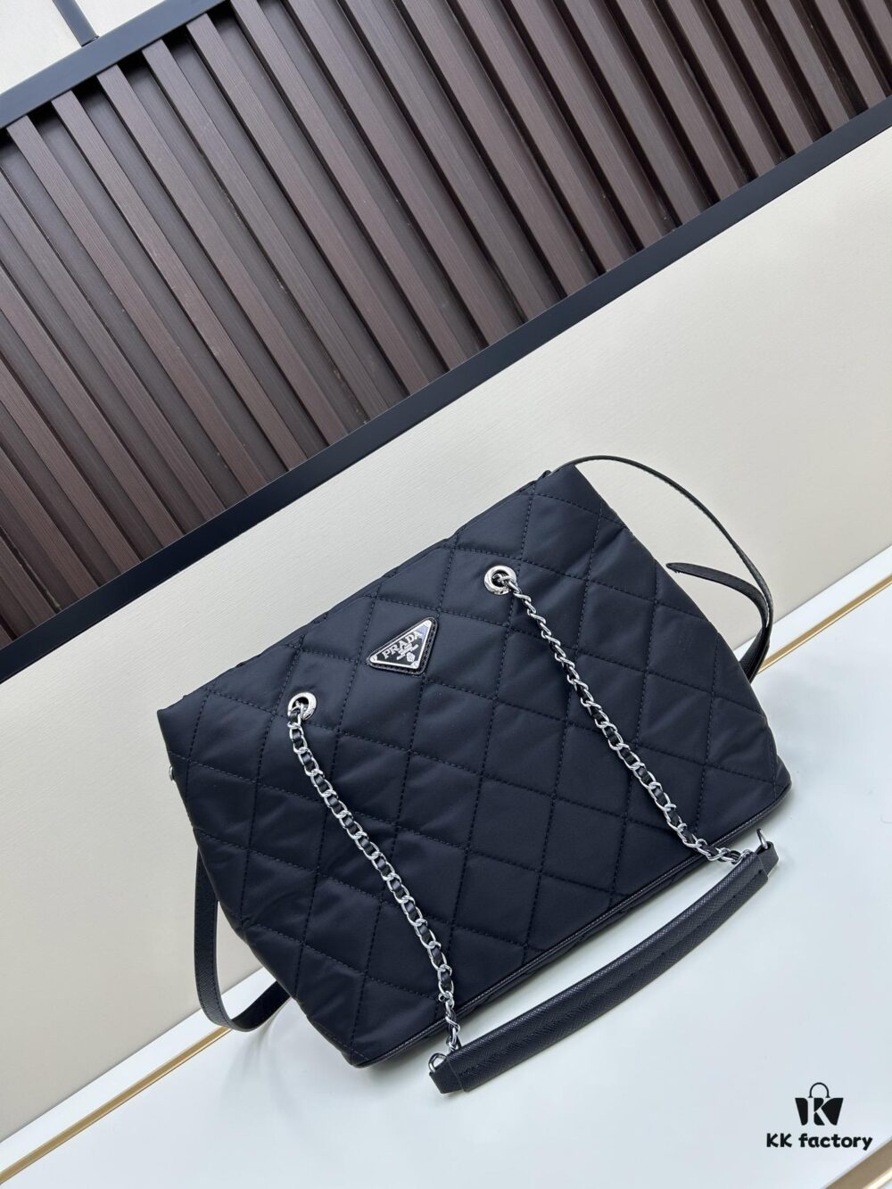 6930b7346e68136f4d9ae16c Prada Vintage Zipper Style Chain Quilted Crossbody Bag