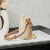 6930b74e6e68136f4d9ae191 Beige Knitted Prada Underarm Handbag with Box 🎀 Love at First Sight