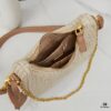 6930b7526e68136f4d9ae196 Beige Knitted Prada Underarm Handbag with Box 🎀 Love at First Sight
