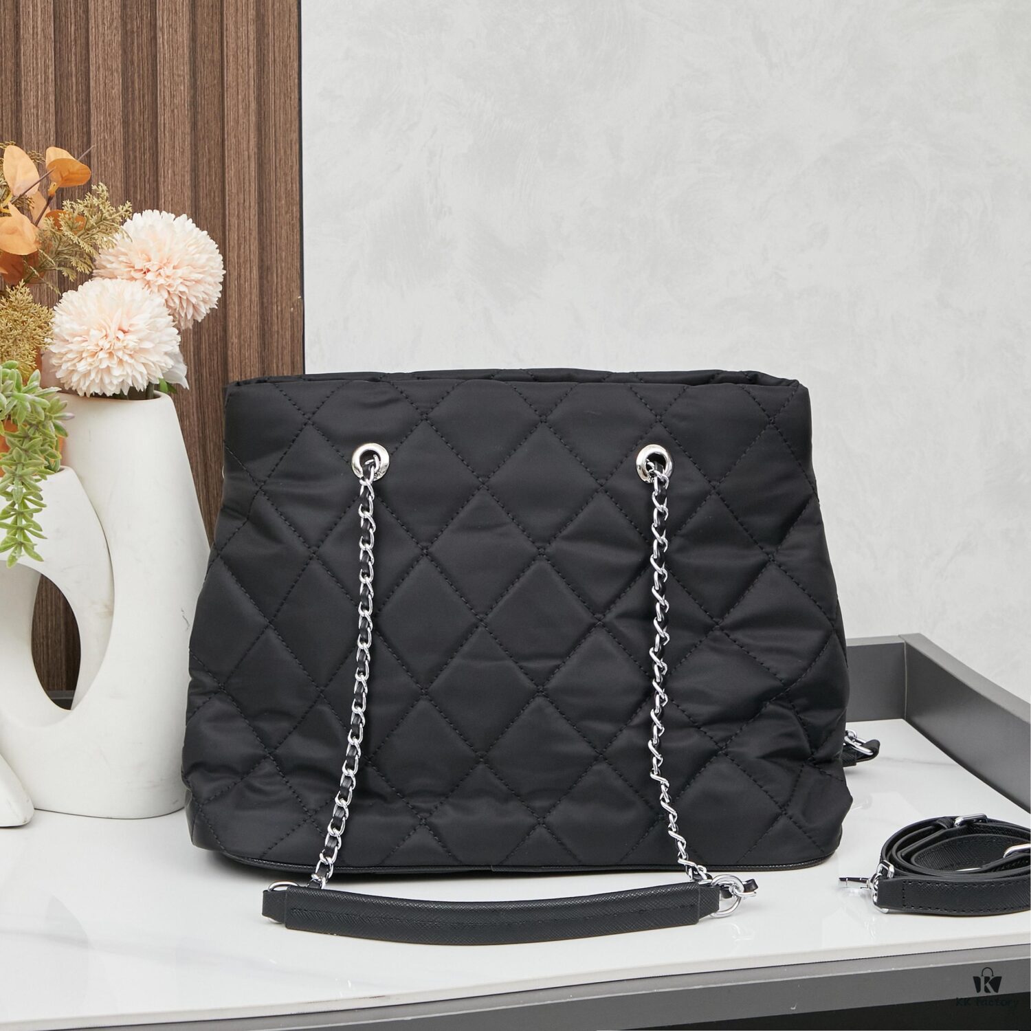 6930b7646e68136f4d9ae1ae Prada Vintage Zipper Style Chain Quilted Crossbody Bag