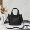 PRADA Bow Basket Bag in Recycled Nylon with Box