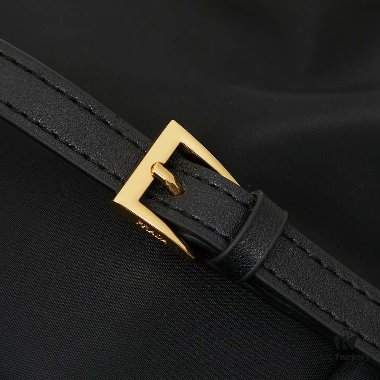 PRADA Bow Basket Bag in Recycled Nylon with Box