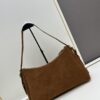 6930b7ae6e68136f4d9ae22a Prada Suede Underarm New Bag | Prada Aimee Bag 2024 Fall/Winter Collection Model 2460 with Box, Size 37x24x9