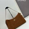6930b7ae6e68136f4d9ae22b Prada Suede Underarm New Bag | Prada Aimee Bag 2024 Fall/Winter Collection Model 2460 with Box, Size 37x24x9
