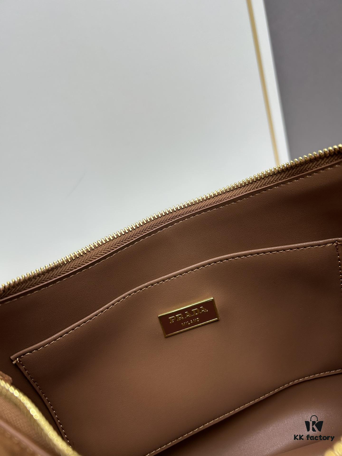 6930b7b36e68136f4d9ae231 Prada Suede Underarm New Bag | Prada Aimee Bag 2024 Fall/Winter Collection Model 2460 with Box, Size 37x24x9