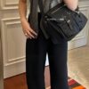 Prada Nylon Parachute Large Messenger Bag with Box