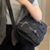 Prada Nylon Parachute Large Messenger Bag with Box
