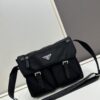 6930b7cb6e68136f4d9ae260 Prada Nylon Parachute Large Messenger Bag
