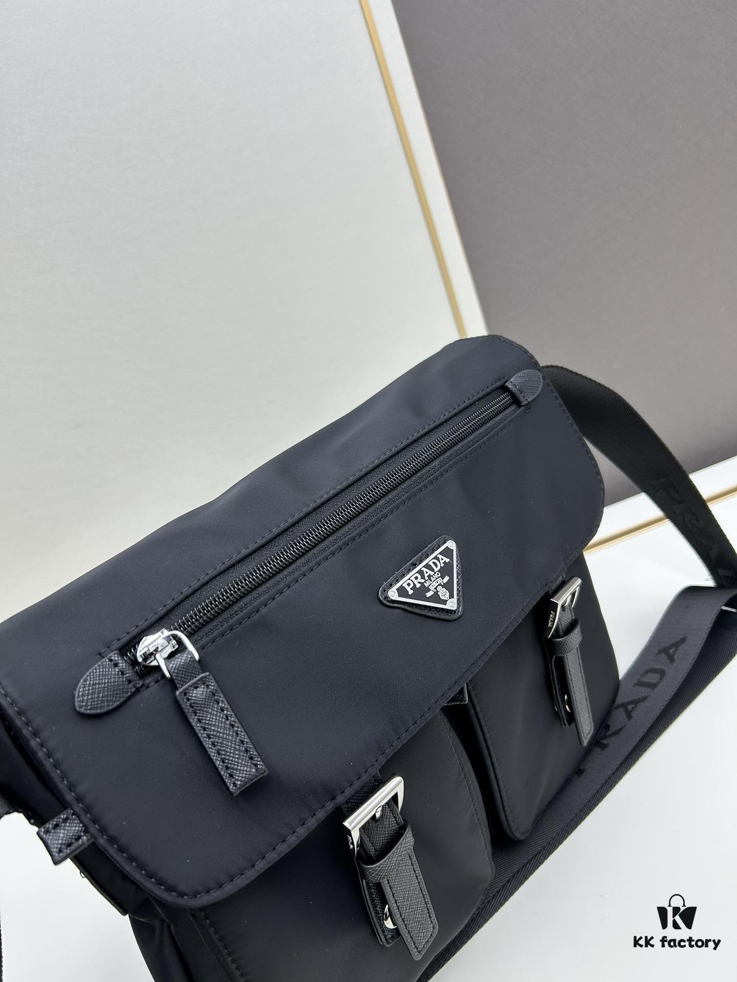 6930b7cd6e68136f4d9ae263 Prada Nylon Parachute Large Messenger Bag