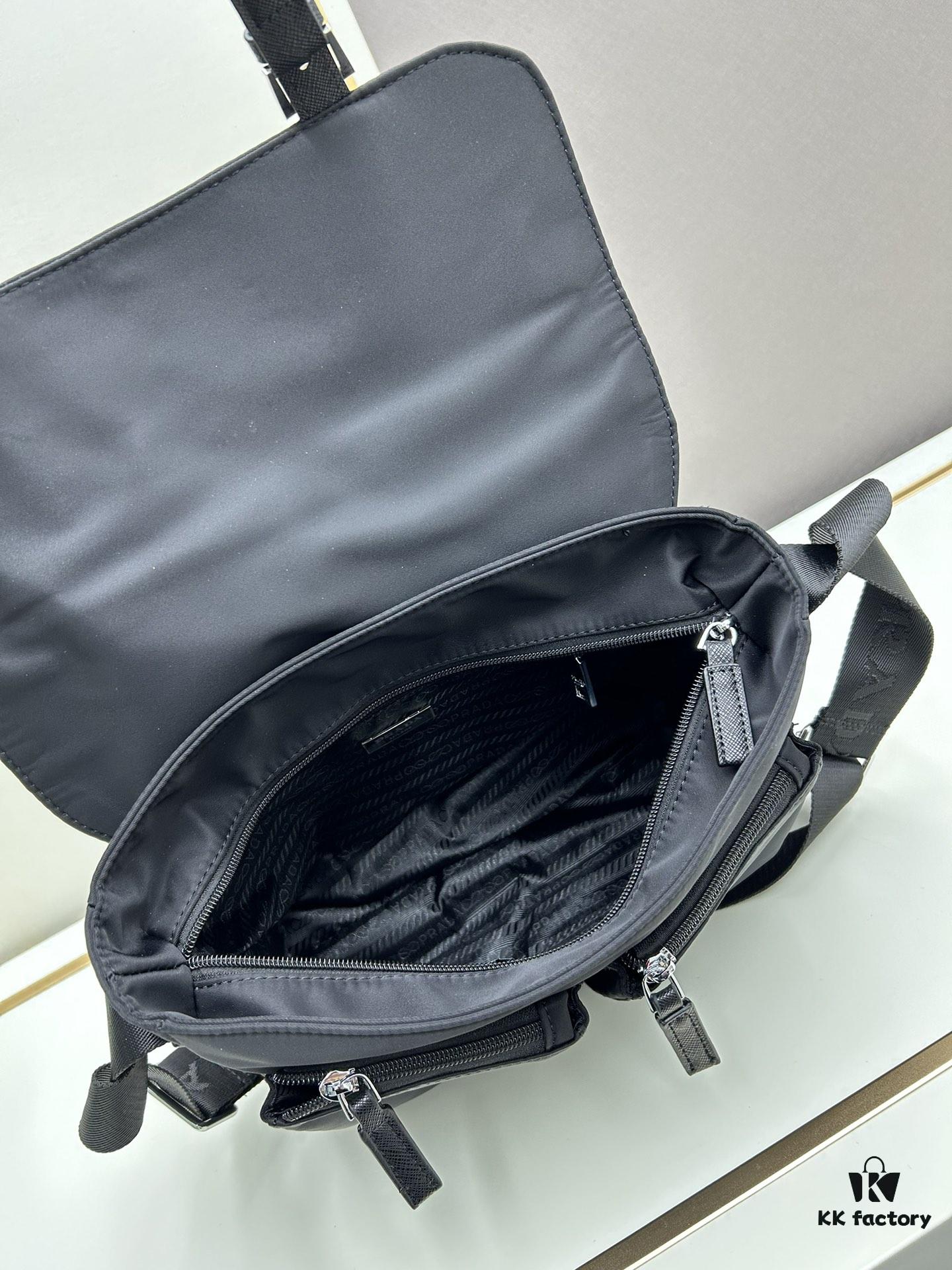6930b7cf6e68136f4d9ae265 Prada Nylon Parachute Large Messenger Bag