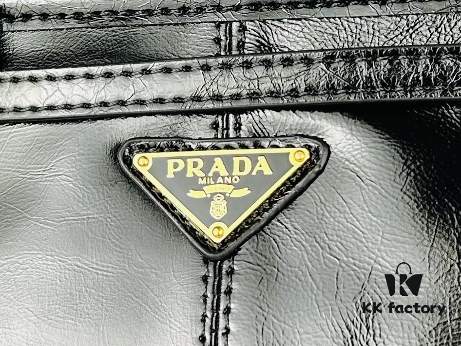 6930b7dc6e68136f4d9ae27c Top Grain Leather, Size 38x24x12, Model No. 446. Prada's Recent Unboxing Joy