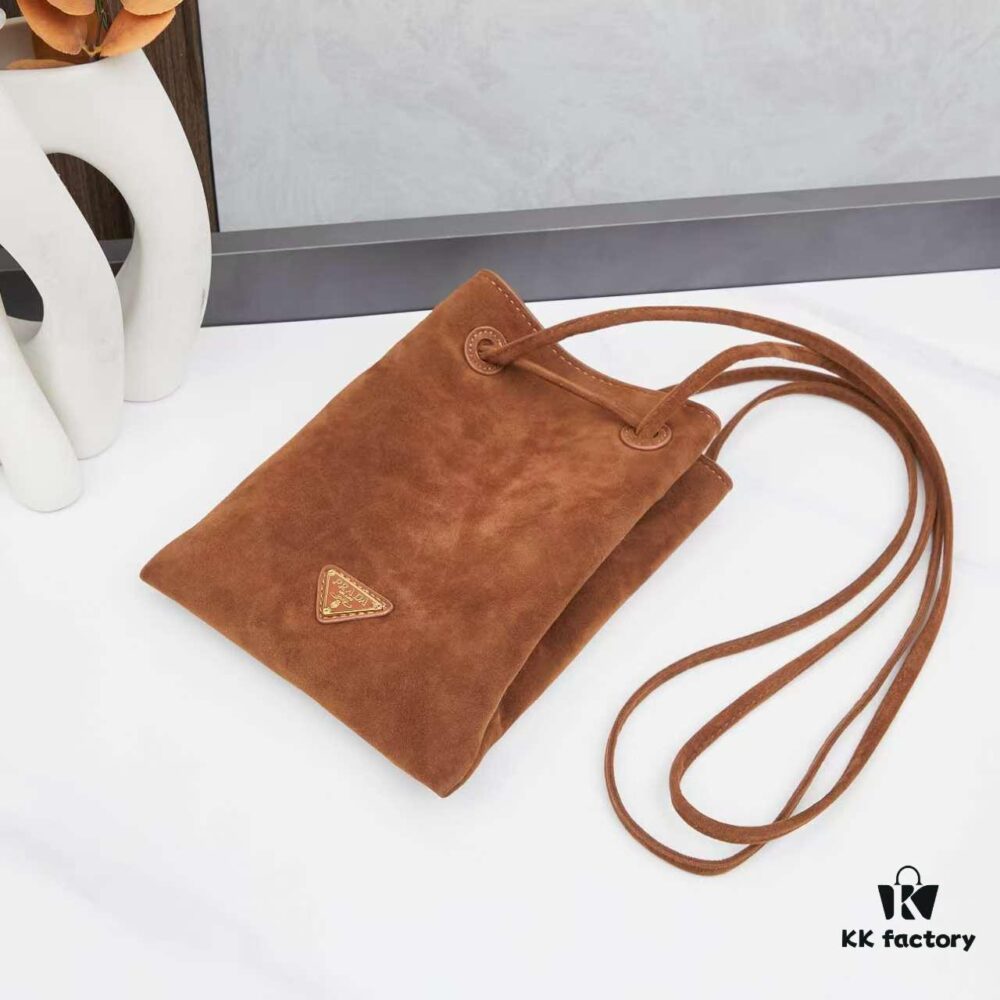6930b7de6e68136f4d9ae280 Prada Mini Crossbody Bag in Suede with Box