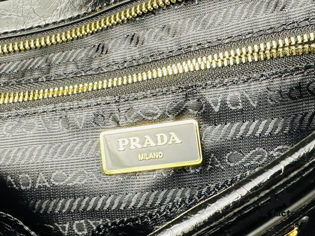 6930b7df6e68136f4d9ae281 Top Grain Leather, Size 38x24x12, Model No. 446. Prada's Recent Unboxing Joy