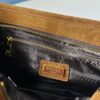 Matte Finish, Size 32x15x11, Model No. 2452 [PRADA New Arrival] Retro-Style Black Waxed Leather Handbag