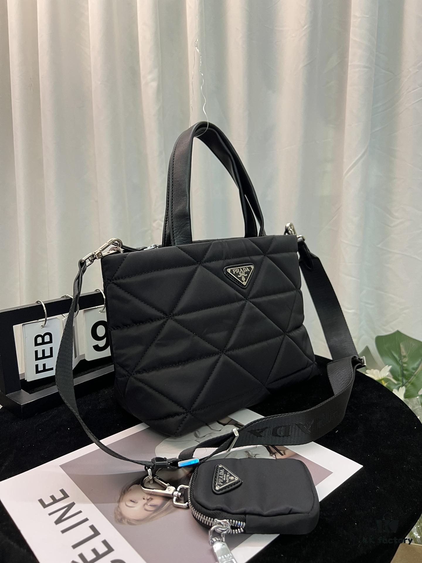 6930b7f76e68136f4d9ae2af Prada Prada Parachute Fabric Counter Hit Series with Small Crossbody Bag Multi-functional Unisex Style