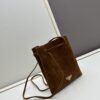 Prada Mini Crossbody Bag in Suede with Box