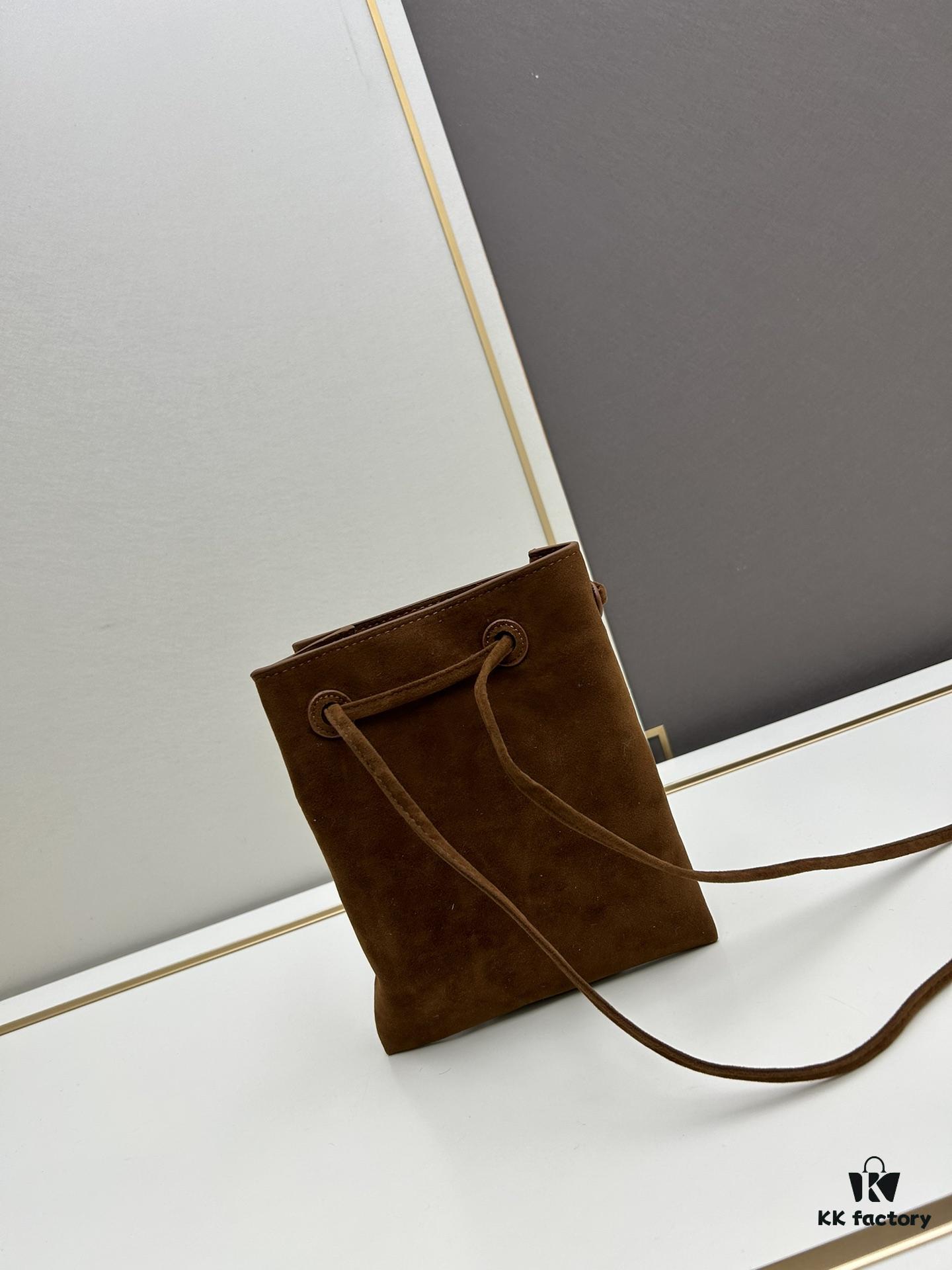 Prada Mini Crossbody Bag in Suede with Box