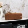 6930b81d6e68136f4d9ae2f3 Vintage Prada Suede Bag with Box and Long Handle, Retro Merlot Style