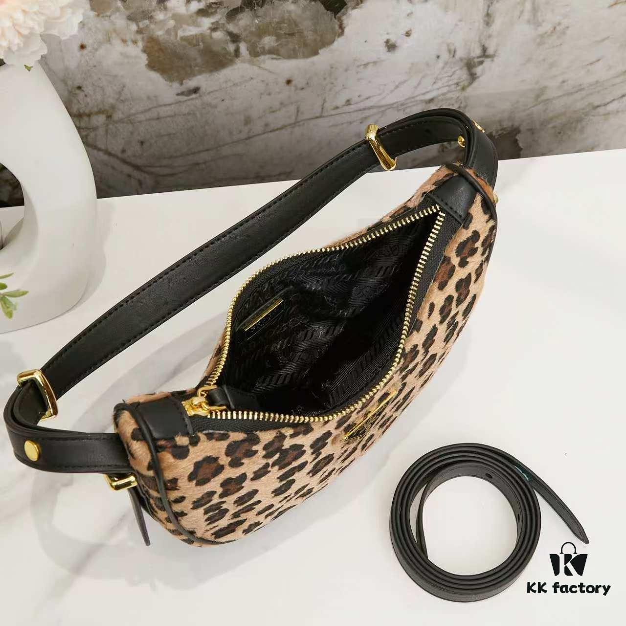 6930b8246e68136f4d9ae306 Prada Leopard Print Pony Hair Bag in Box
