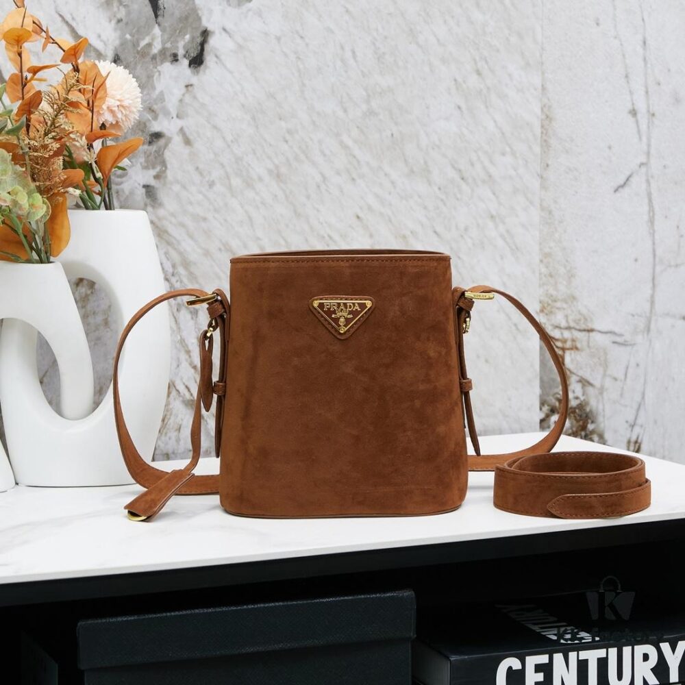 6930b8276e68136f4d9ae308 Prada New Suede Brown Collection with Box! Perfect for Fall/Winter