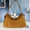 6930b82a6e68136f4d9ae30f Prada Suede Underarm New Bag | Prada Aimee Bag 2024 Fall/Winter Collection Model No. 2460 with Box, Size 37x24x9