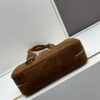 6930b84c6e68136f4d9ae346 Vintage Prada Suede Bag with Box and Long Handle, Retro Merlot Style