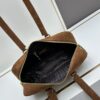 6930b84d6e68136f4d9ae347 Vintage Prada Suede Bag with Box and Long Handle, Retro Merlot Style