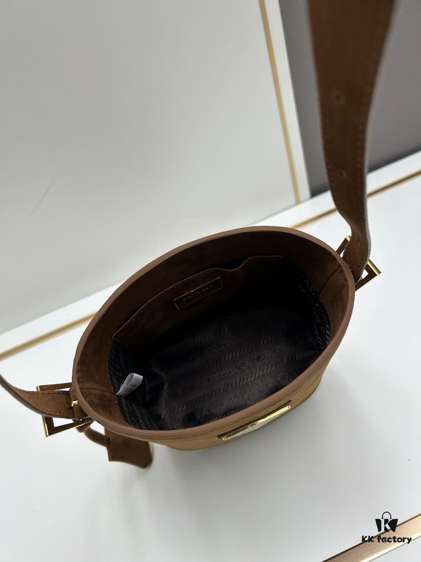 6930b8556e68136f4d9ae35a Prada New Suede Brown Collection with Box! Fall/Winter Essential