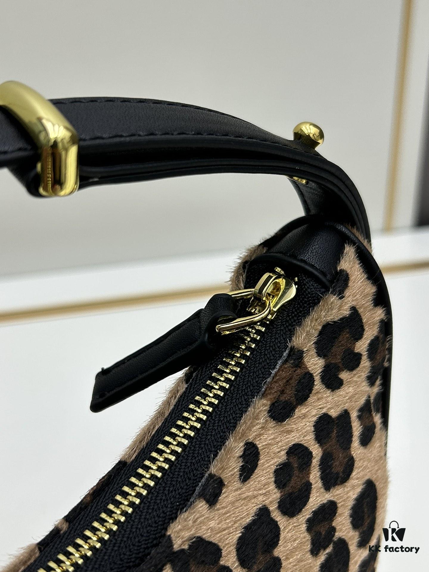 Prada Leopard Print Pony Hair Bag – Lightweight and Spacious New Moon and Softlux Styles with Crossbody Strap