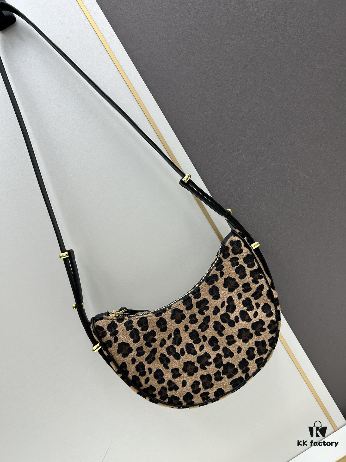 Prada Leopard Print Pony Hair Bag with Box