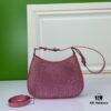 6930b8736e68136f4d9ae38f Box Included, Original Order, Factory Custom Leather ♥️ PRADA Launches New 2022 Spring/Summer Crystal Hobo Handbag, Crafted from Premium Calfskin, Inspired by Du Juan, Wen Qi, and Deng Enxi, Faithfully Reproduced, Lightweight and Stylish, Must-Have for Fashion Enthusiasts