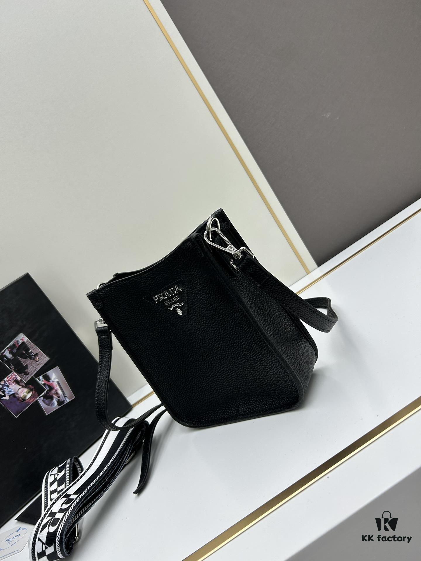 6930b87b6e68136f4d9ae39d High-Quality PRADA Shoulder Crossbody Bag - Imported Full-Grain Coarse Crispy Calf Leather, Detachable Adjustable Straps, Metal Logo, Magnetic Closure