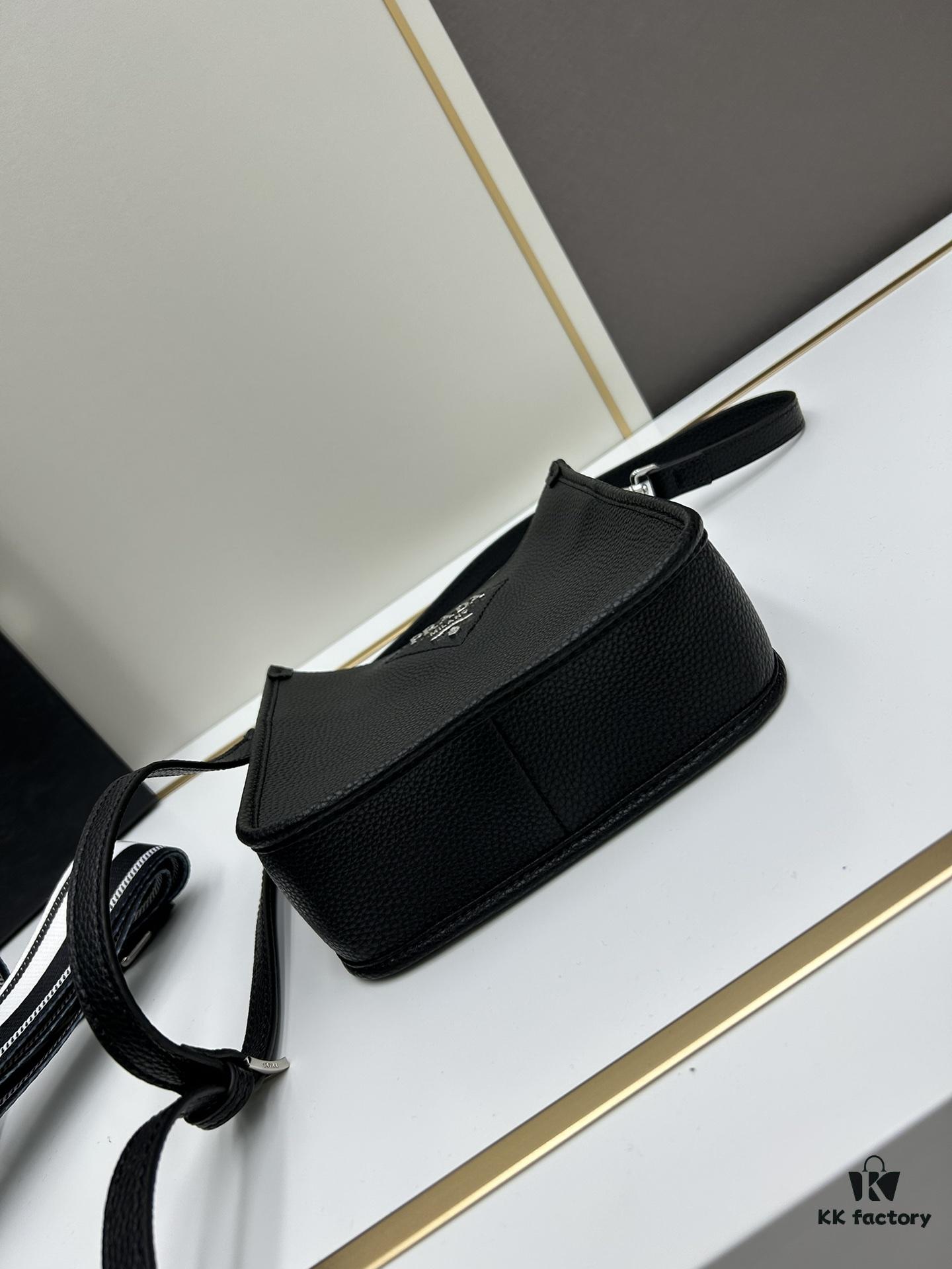 6930b87c6e68136f4d9ae39f High-Quality PRADA Shoulder Crossbody Bag - Imported Full-Grain Coarse Crispy Calf Leather, Detachable Adjustable Straps, Metal Logo, Magnetic Closure