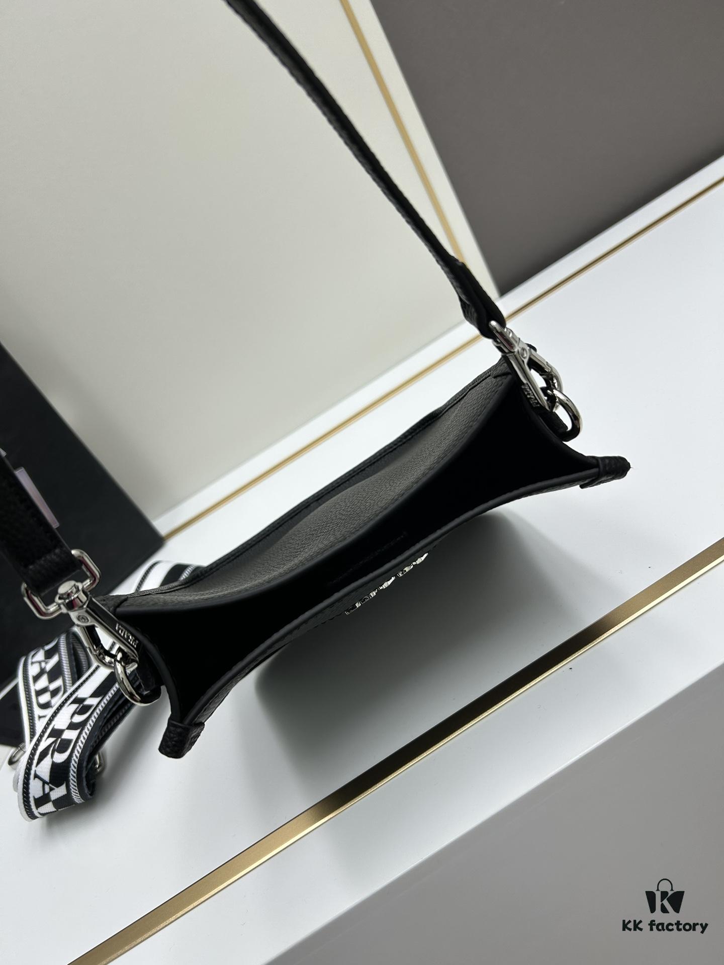 6930b87d6e68136f4d9ae3a2 High-Quality PRADA Shoulder Crossbody Bag - Imported Full-Grain Coarse Crispy Calf Leather, Detachable Adjustable Straps, Metal Logo, Magnetic Closure
