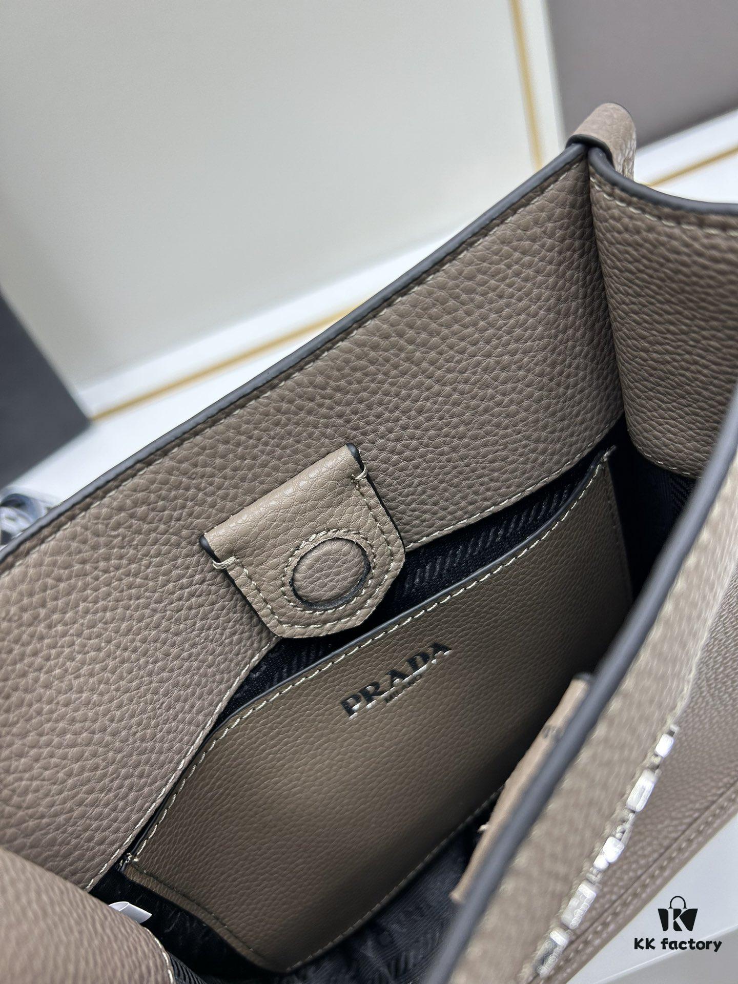 6930b8836e68136f4d9ae3ab High-Quality PRADA Shoulder Crossbody Bag with Dual Straps (Leather Strap + Lettered Fabric Strap)